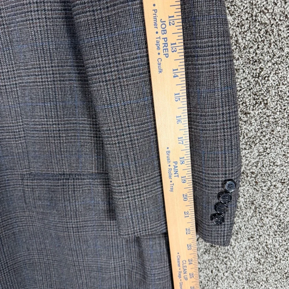 LAUREN RALPH LAUREN Blazer Mens 52R Gray Wool Glen Plaid Sport Coat Jacket